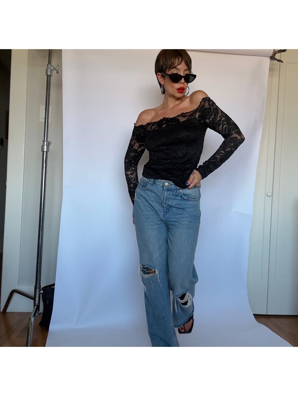 Vintage Y2K Lace Top
